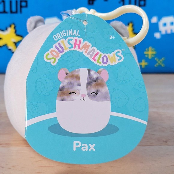 Squishmallow Pax the Hamster 3.5" Clip UltraSoft Stuffed Animal Toy Plush NWT - Picture 10 of 12